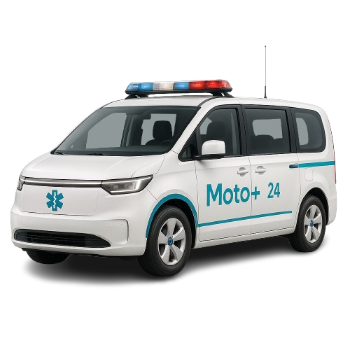 Moto Health medical transport vehicle